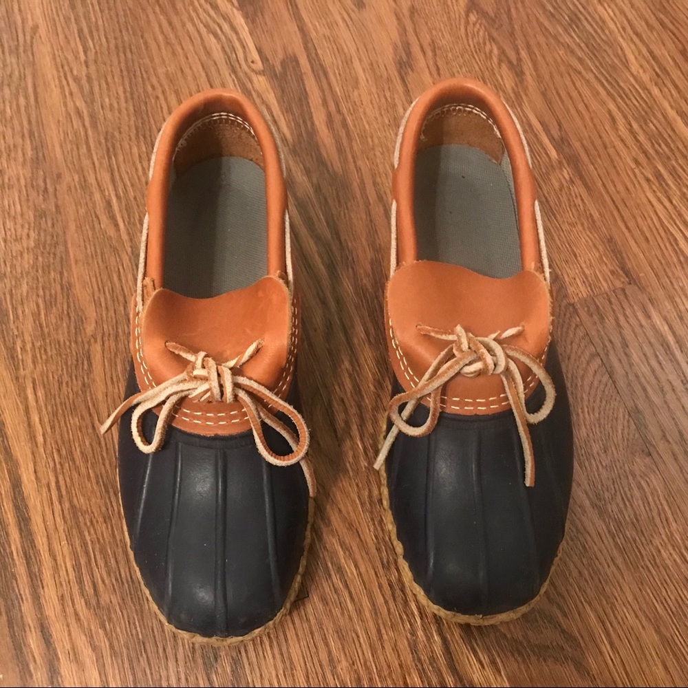 L.L. Bean Low Rubber Bean Boot Mocs Sz 7
